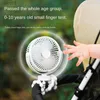 Electric Fans 2024 New Baby stroller winding fan portable USB small summer silent mini octopus electric desktop fan angle adjustmentWX