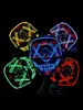 Colplay LED Light Up Halloween Mask Scary Rave Glow Face avec 3 modes d'éclairage El Wire pour costume Cosplay Party 240430