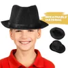 Boinas crianças Fedora Hats Gentleman Kids Dancing Performance Chap