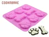 Baking Moulds COOKNBAKE Silicone Mold For Cake Biscuit Pastry Dog Candy Chocolate Mould Bone Shape Resin Ice Jello Bread Form5804411