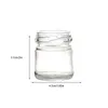 Storage Bottles Multi-functional Honey Jars With Reusable Screw Lids - For Party Favors Anti-slid Bottom Glass