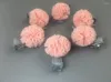Accessoires de cheveux boutique 10pcs mode mignon tulle pom épingles à cheveux solides rose rose clips de casseur princesse pour filles