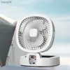 Electric Fans Outdoor camping fan solar wireless portable desktop electric fan+remote controlWX