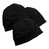 Caps à cyclisme 3pcs liner sportive Sweat-Absorb Inner Outdoor Linning Headswear Accessoires (noir)