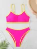 Swimwear féminin 2024 Bikini de bikini sportif Bikini Femme Baignes Baignes Baignade Nimation Swim Swim Weachwear