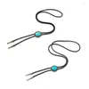 Bow Ties 2pcs Western Cowboy Bolo Tie pour Halloween Carnivals Party Man TEENS Costume