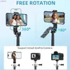 Selfie Monopods Self -Portrait -Stick -Telefon Stativ 40 Erweiterbares Ladeblech -Bluetooth -Steuerelement mit 1/4 -Zoll -Schrauben für Android iPhone Smartphones WX geeignet