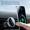 Téléphone Solder Magnétique Magnétique du chargeur de voiture sans fil Air Air Vécteur Rotation pour Apple iPhone 15 Cell Mobile Phone