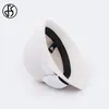 Berets FS 2024 Spring Curl Brim Brim Cap Ladies Eleganckie retro małe czapki dla kobiet wycieczki na zakupy Fedoras White Millinery