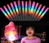 2020 New LED Cotton Candy Glo Cones Colorful LED Light Stick Flash Glow Cotton Candy Stick For Vocal Concerts Night Party3011245