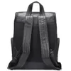 Sac à dos westal mens en cuir sac à dos pour les adolescents scolaires Boy Black Bookbag Back to Designer Poss