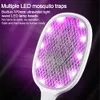3000V Vlish à mouches Swatter Killer Fly Zapper Racket avec lampe UV RECHARGable Mosquito Trap Anti Insect Bug 240415