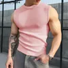 Herren Tanktops Incerun 2024 Koreanischer Stil hübsche Männer gestrickt solide All-Match-Einfache Westen lässig Streetwear Männlich männlich enge Top S-5xl