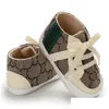Primeiros caminhantes Caminhocos Walker sapatos de bebê menino menina esporte clássico de algodão de algodão de algodão de algodão casual 0-18 meses entrega de gotas de crianças DHX5M