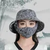 Bérets Cycling Face Protection Masque Suncreen Wide Brim Hat For Women Girls Outdoor Work Sunshade UV Fisherman Chapeaux