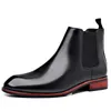 Mens Classic Retro Chelsea Boots Fashion Leather Ankel Men British Style Short Hightop Casual Shoes 240429