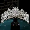 Tiaras lyx drottning prinsessan kristall krona brud elegant strass tiaras krona diadem flickor bröllop parti eleganta pannband