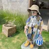 Set di abbigliamento salto per bambini 2024 Spring Summer Corean Casual Fashion Patchwork sciolto e comodo