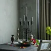 Ljushållare står järnljus vintage halloween vardagsrum bröllop nordiska kaarshouder dekorativa föremål för hemmet