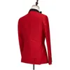 Smoking di smoking nuovo design rosso a doppio petto uomo in forma slim fit costume homme 2 pezzi da ballo da ballo miglior uomo blazer drop drop dropeede event dhqyc