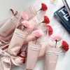 Decorative Flowers 1pc Artificial Bouquet White Red Carnation Rose Tulip Wedding Decoration Fake Flower For Mother's Day Valentine's