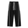 Herrbyxor rak ben avslappnad för man baggy tröjor dragkammare slacks manlig utomhus streetwear sport pant ropa hombre