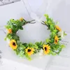 Dekorativa blommor Flower Crown Kit Girl Headpiece Floral pannband för kvinnor Fairy Hair Girls Pannband