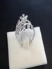 Anneau d'arbre de vie diamant CZ à feuilles de gros avec boîte d'origine pour réel 925 Bijoux en argent sterling femelle Retro Ring8517761