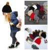 Kids Adults Fur Pom Beanies With Liner Trendy Hats Winter Knitted Luxury Cable Slouchy Skull Caps Leisure Beanies CCA 20pcs4080226