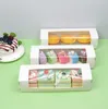 Rechteck transparente Fensterverpackungsbox Süßigkeit Dessert Backkuchenbox für Hochzeit Geburtstag Taufe Party Geschenkbox
