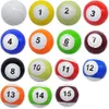 16 pièces beaucoup de ballon de football snook gonflable, ballon de billard, football de snooker pour le jeu extérieur de la balle de snook taille 2 # 3 # 4 # 5 # pour l'option