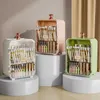 Косметический организатор Nordic Luxury Desktop Cosmetics Box со светодиодными светильниками зеркальный