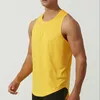 Camiseta masculina camisetas camisetas masculinas diariamente fitness de fitness interno músculo leve ao ar livre de poliéster liso sem mangas e respirável suave