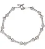 charmante klassische achtzig -Knochen -Halskette voller Diamanten blinkender Diamanten Fivesection Knochen Saturn Halskette Europäer und Ameri6984405