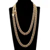 Chains Fabricant Sales directes European et Américain Hip-hop Hip-hop Cuban Chain pour hommes Collier Bijoux Mode HipHop1 299b