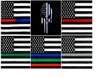 USA Flag LivesMatter Messing Grommets Polizei zu Ehren des Strafverfolgungsbeamten Ganzes Dünngrau -Linie 3039x5039 FT6315439
