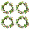 Decoratieve bloemen 4 pc's Spring Decoraties Home Easter Door Wand hanger Eucalyptus Simulatie Garland feestkrans Outdoor