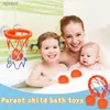 Bath Toys Fun Basketball Basketball Game Set Boys and Girls Shower Toy Bathtub 3-ball Set Powerful Assist Tup Childrens Bathroom Gamewx