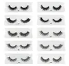 Whole 20 Pairs 3D Mink Lashes Bulk Mix Eyelash Styles Natural False Eyelashes Extension Makeup Soft Dramatic 15mm Mink Eyelash4572231