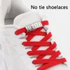 Pièces de chaussures 23Colors Lacets élastiques pour baskets Lock Diamond Metal Lock Shoelaces sans liens enfants Chaussures lazy adultes Lace