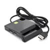 Multi-Function ID Card Reader Black Smart Tax Return Bank ID Card Reader Sim Phone Card Smart Chip Reader LED indicator