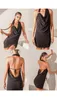 Stage Wear Sexy Training Full Back View Jive Spring Summer Latest Lady's Mini Black Latin Dance Dress