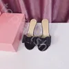 Designer tacchi Mach Fashion Bow Slifor satinati pannelli autentica cuoio con tacco da stiletto da donna con tacchi alti sandali di lusso sandali eleganti scarpe da sposa da festa