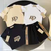 Designer brand Kids T-shirts Shorts Sets baby Clothing set toddler Shorts white black Boys Girls Clothes Summer Tracksuit youth Clothes