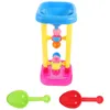 A29P Sand Play Water Fun Sand Beach Toy Water Toys Wheel Kids Hourglass Sandbox Tower tratt utomhus Toddlers Table Summer Play Bath Plaything Playning D240429