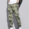 Herenbroeken Heren Laadbroek Camouflage Letter Jogger broek Hip-Hop Mid Rise zomer Casual sportbroek Techwear Anime Moletom Masculino J240429