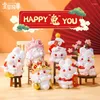 Dekorative Figuren 2024 Chinesisches Jahr Dekoration Miniaturfiguren Harz Zodiac Ornament Fairy Garden