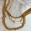 Herringbone Designers Designs Steel High Luxury Snake Gold Chain Women's Necklace Stainless Necklace Necklace for Women's Jewelry
