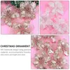 Decoratieve bloemen Hollow Out Christmas Flower Artificial Diy Tree Slander Ornament Simulation Slubs Decor Home