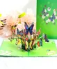 Cartes pop-up de papillons 3D Carte de cadeaux de salutation pour anniversaire Mariage d'anniversaire Gratuation Valentine039 Journée Noël Congra6665249